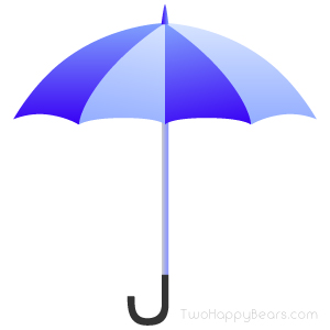 Words that begin with the letter U - Umbrella.